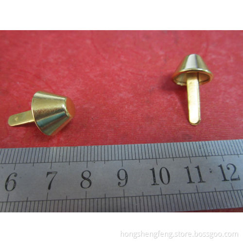Gold Color Cone Shape Metal Bag Feet Studs